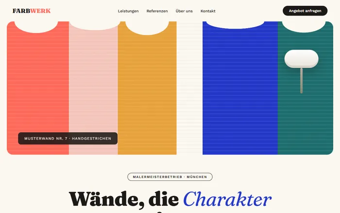 Website-Design: FARBWERK – Maler