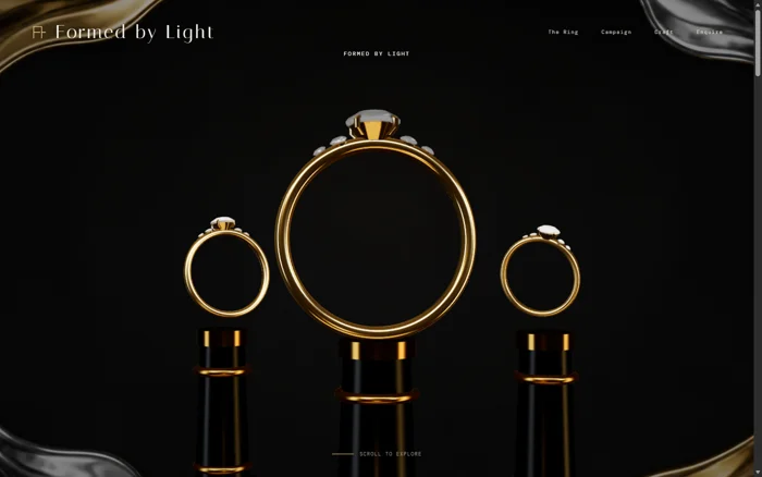 Website-Design für Juwelier mit interaktivem 3D-Verlobungsring