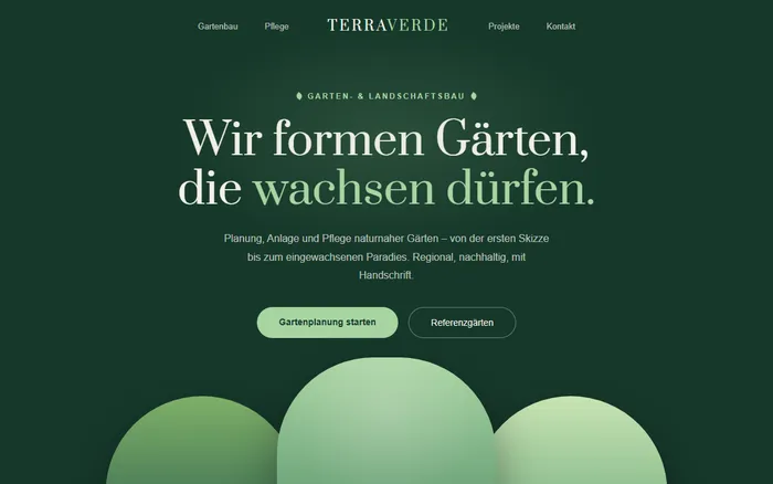 Website-Design: TERRAVERDE – Gartenbau